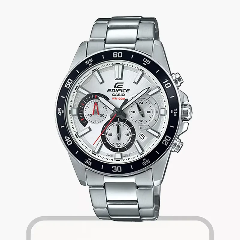 Casio Edifice Standard Chronograph White Dial Men's Watch- EFR-570D-7AV